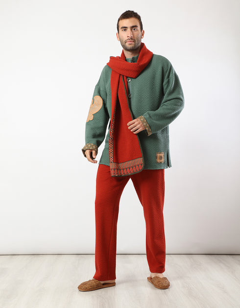 Embroidery quilted jacket